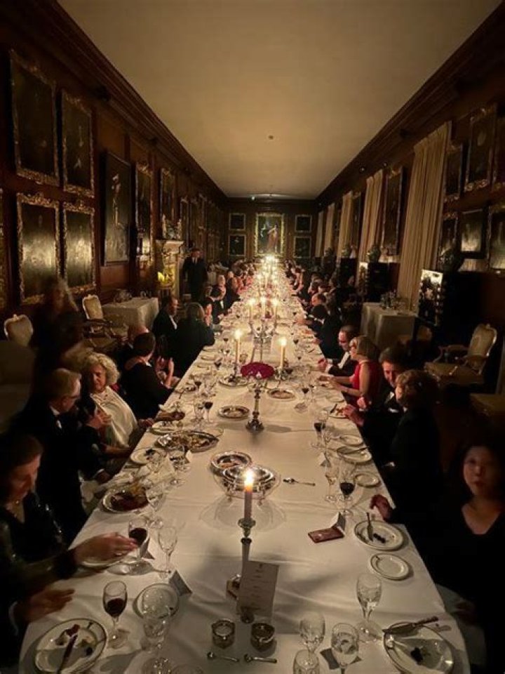 Charles Spencer shares glimpse inside lavish dinner party celebration at stunning Althorp home